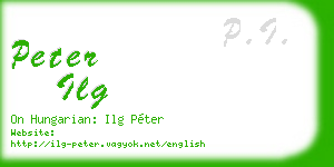 peter ilg business card